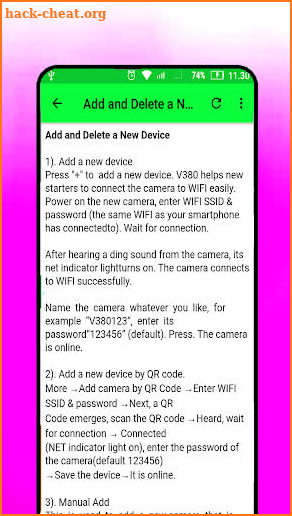 Guide For V380 Wifi Camera screenshot