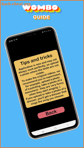 Guide for Wombo AI App screenshot
