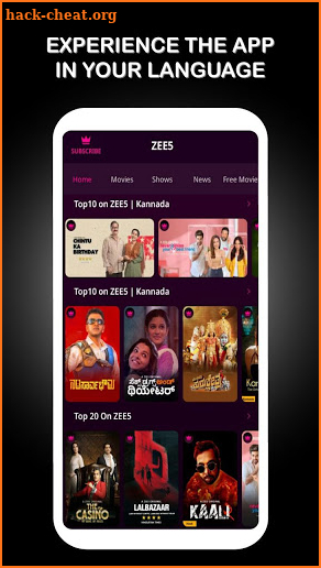 Guide for ZEE5 - Latest Movies, Original TV Shows screenshot