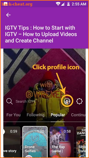 Guide IGTV : Basic Usage and Tutorial IGTV screenshot