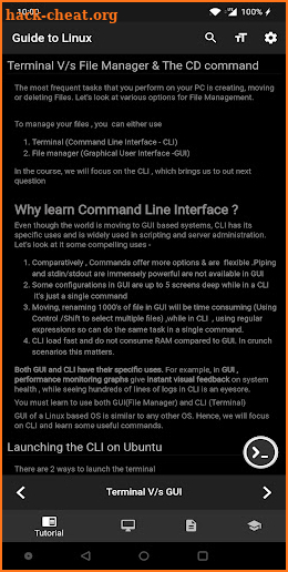 Guide to Linux - Terminal, Tutorials, Commands screenshot