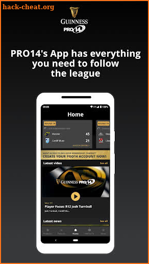 Guinness PRO14 screenshot