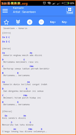 Guitar Chord Full - Complete Lyrics And Chord screenshot