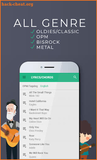 Guitar Gang - Offline Lyrics & Chords screenshot