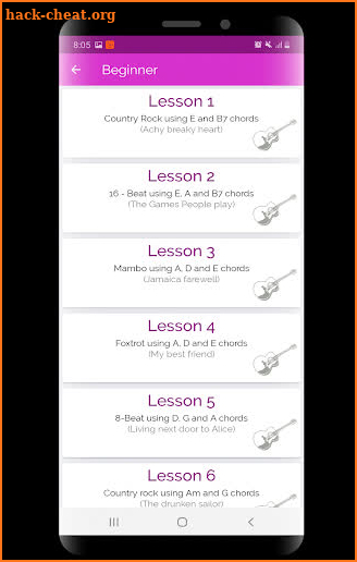 Guitar Lessons Pro Finger Style screenshot