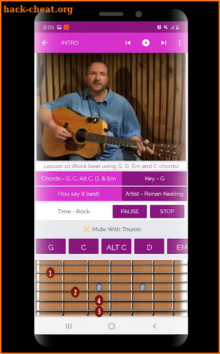 Guitar Lessons Pro Finger Style screenshot