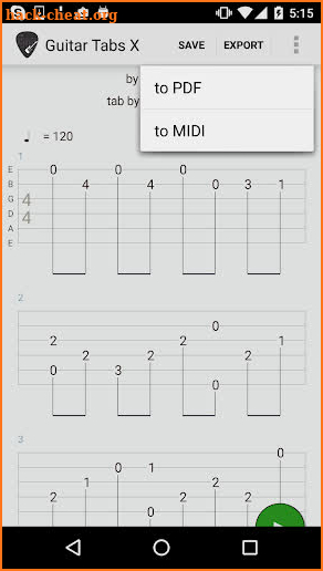 Guitar Tabs X screenshot