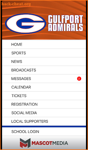 Gulfport Admirals Athletics screenshot