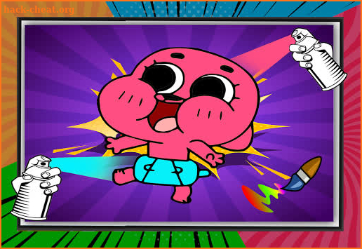 Gumballl & Darwin's Coloring Book screenshot