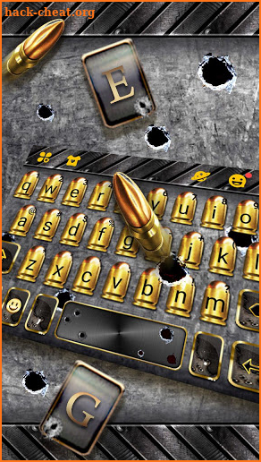 Gun Bullet Shooting Keyboard Theme screenshot