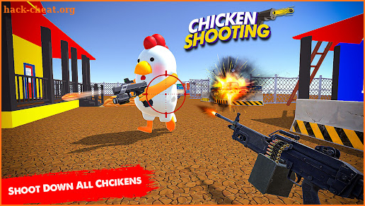 Gun Chicken Shooter War Game screenshot