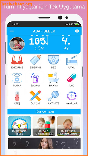 Gün Gün Bebek Bakımı, Gelişimi screenshot