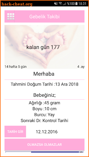 Gün Gün hamilelik Takibi screenshot