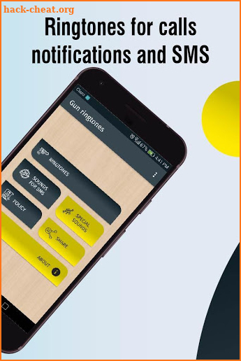 Gun ringtones for phone, weapons and gun sounds screenshot