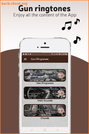 Gun ringtones free, gun sounds screenshot