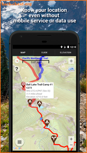 Guthook's Pacific Northwest Trail Guide screenshot