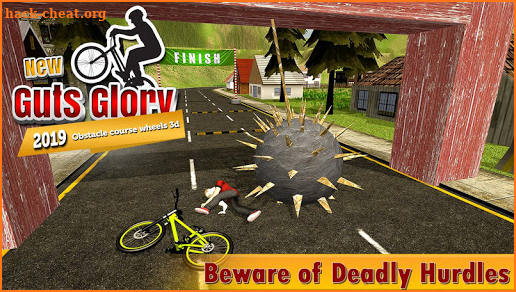 Guts glory 3d - obstacles course & Happy on wheels screenshot