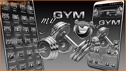 Gym Dumbbell Theme screenshot