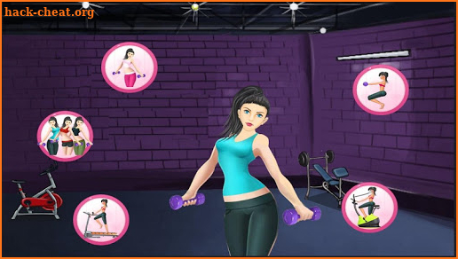 Gym Fitness princess game screenshot