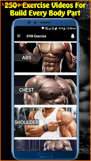 Gym Workout Pro Exercise (Fitness & Bodybuilding) screenshot