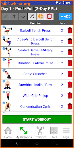 Gym Workouts screenshot