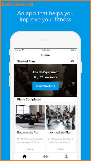 Gymaholic Training: Workouts & Plans screenshot