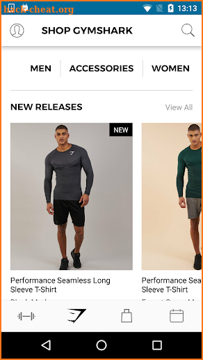 Gymshark screenshot