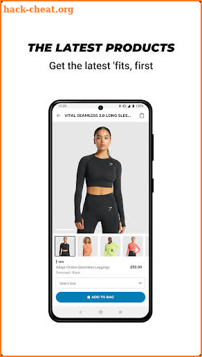 Gymshark Sports Clothing Store screenshot