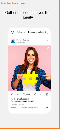 HABL, Social Media Curation Platform screenshot