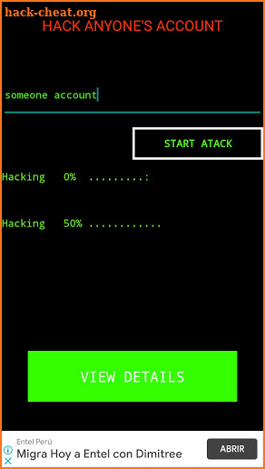 HACK ANY ACCOUNT screenshot