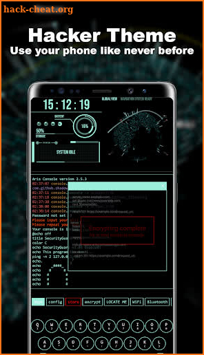 Hacker Theme - Aris Launcher screenshot