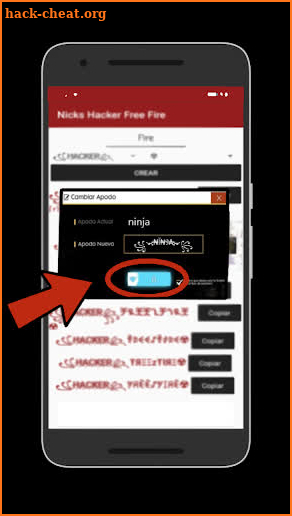 Hacker's Nicks for Free Fires screenshot