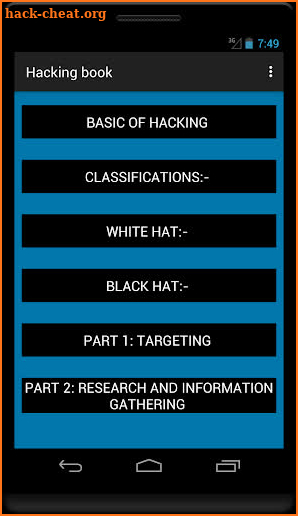 Hacking book screenshot