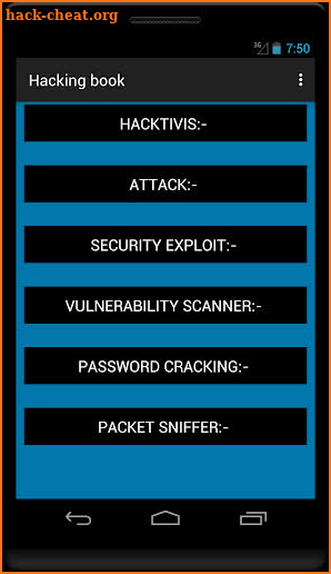 Hacking book screenshot