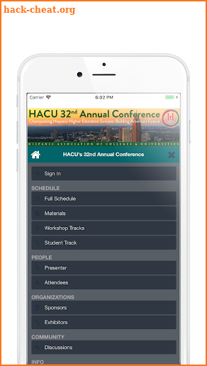 #HACU18 screenshot