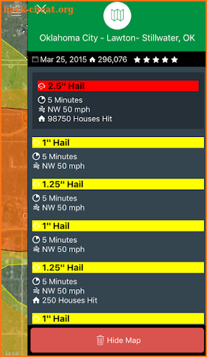 HailTrace screenshot