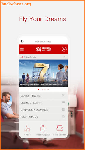 Hainan Airlines screenshot