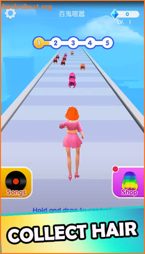 Hair Challenge Dancing Race 3D screenshot