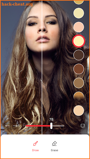 Hair Color Changer - change your hair color booth screenshot