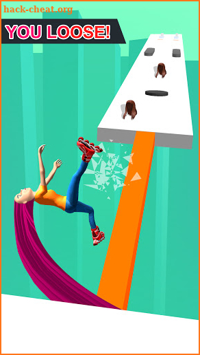 Hair runner challenge game 3d body rush race hairs screenshot