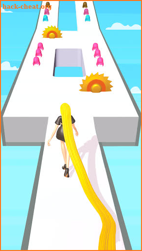 Hair runner Challenge rush makeover run game 3d screenshot