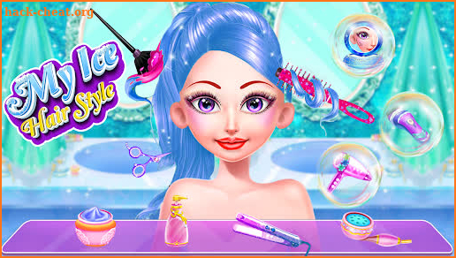 Hair Salon Game:Ice Hair Dye screenshot