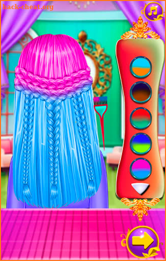 Hair salon girl hairdressing princess magic world screenshot