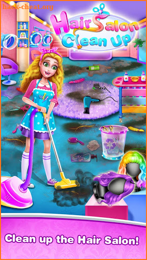 Hair Salon House Clean up – Girl Clean Game screenshot