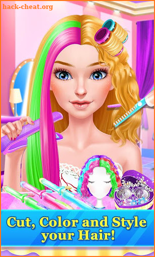 Hair Stylist Fashion Salon ❤ Rainbow Unicorn Hair screenshot