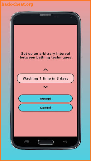 Hair Washing Schedule screenshot