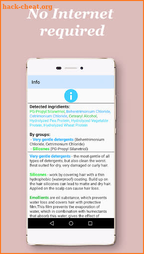 HairKeeper - ingredients scanner screenshot
