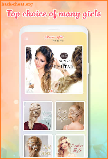 Hairstyle app: Hairstyles step by step for girls screenshot