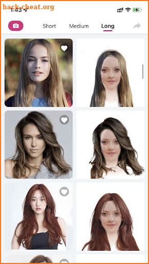Hairstyle Try On: Photo Editor screenshot