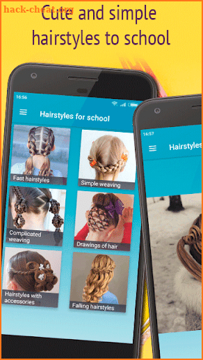 Hairstyles for school screenshot